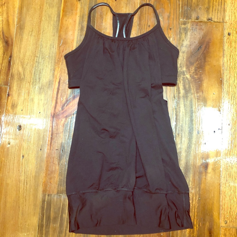 Lululemon built in bra tank black EUC small